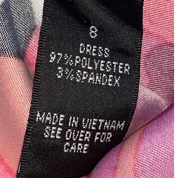 AB Studio red black white sleeveless floral dress - Picture 4 of 4